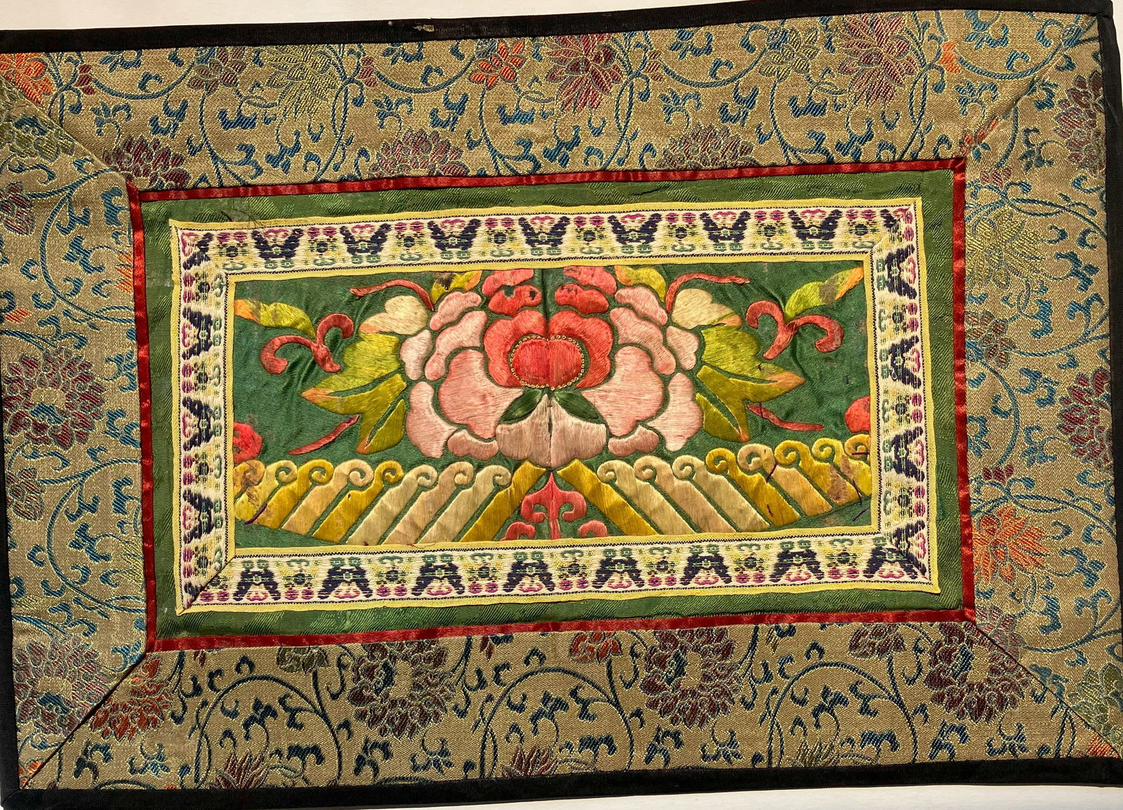 Vintage Embroidery Panel, Size: 12" x 8": Vintage Embroidery Panel, Size: 12" x 8"
