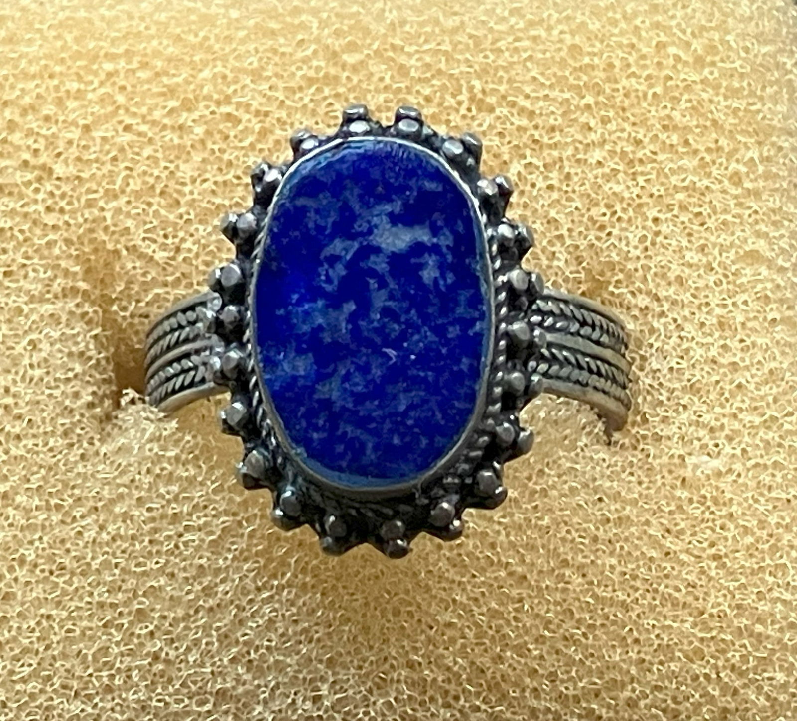 Vintage silver Lapis Ring (1 of 2)