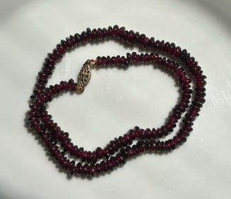 Vintage Garnet Necklace