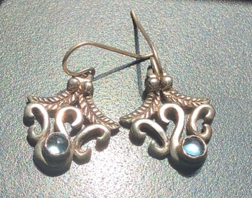 Pair of  Silver Earrings