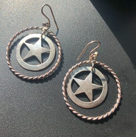 Pair of  Silver Earrings