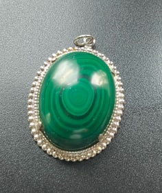 Vintage Malachite Brooch Pin