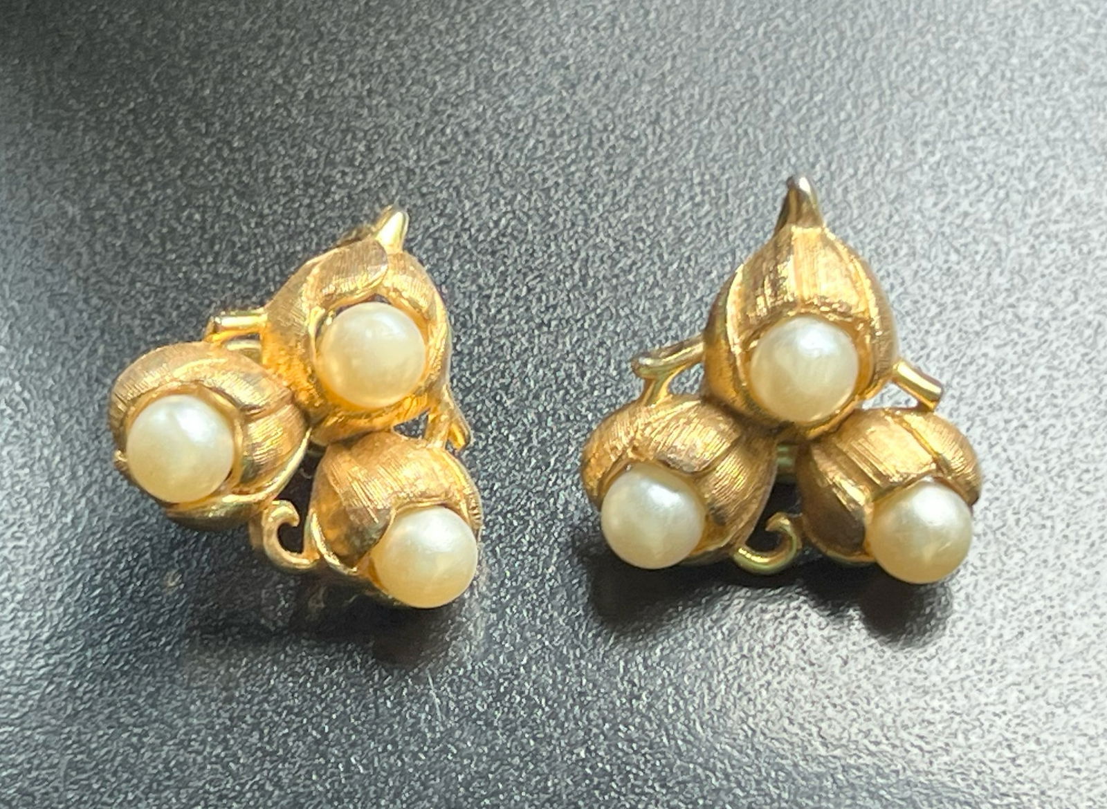 Pair of Trifari Earrings: Pair of Trifari Earrings