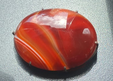 Vintage Carnelian Brooch Pin