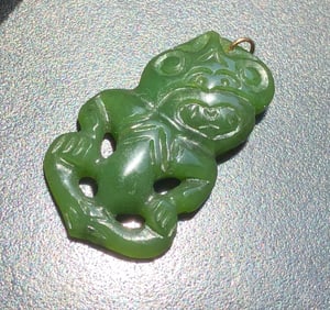 Vintage Green Jade Pendant