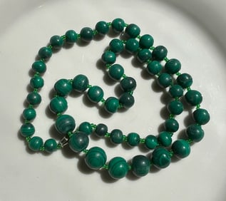 Vintage Malachite Necklace