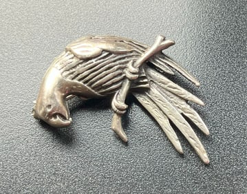 Vintage Silver Brooch Pin