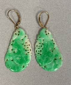 Pair of Jadeite Earrings