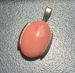 14K Gold Coral Pendants