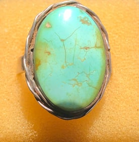Vintage silver turquoise ring