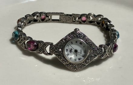 Vintage Watch with Silver Chain