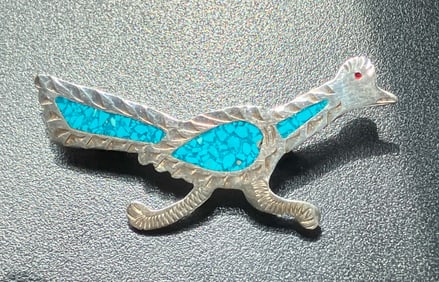 Vintage Silver Brooch Pin