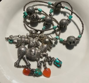 Antique Chinese Silver Necklace