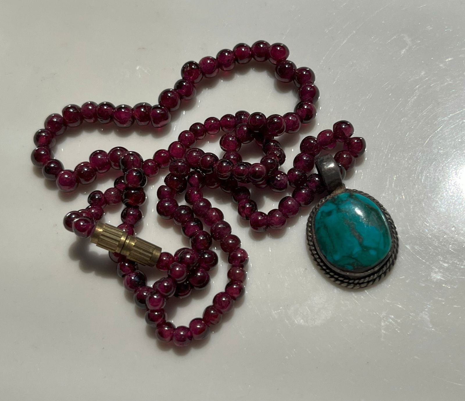 Vintage Garnet Necklace (1 of 3)