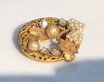 Antique Gold Filled Brooch Pin