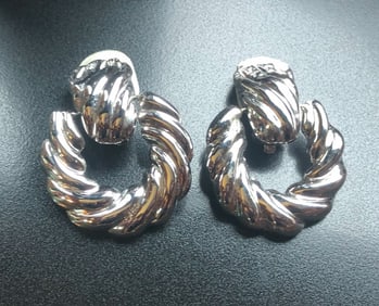 Pair of Silver Earrings