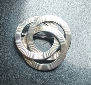 Vintage Silver Brooch Pin