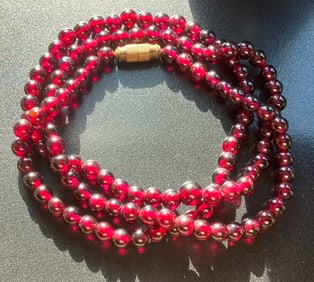 Vintage Garnet Necklace