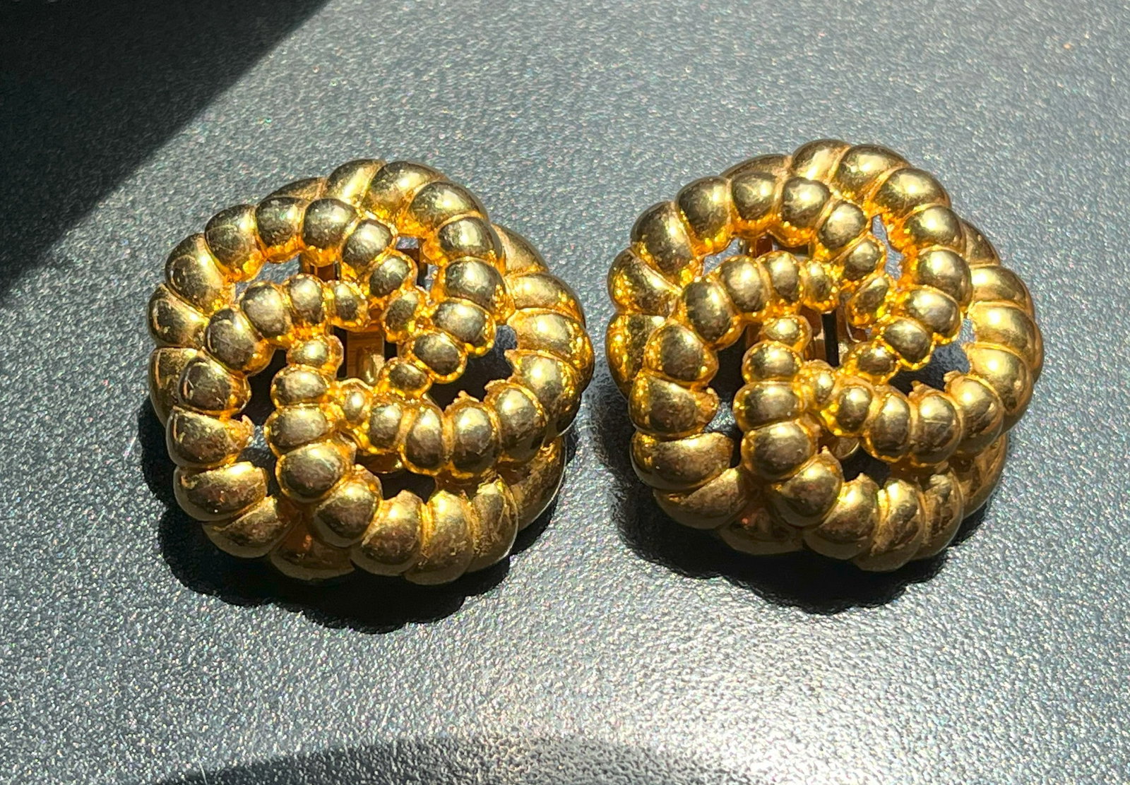Pair of Gold Filled Earrings: Pair of Gold Filled Earrings
