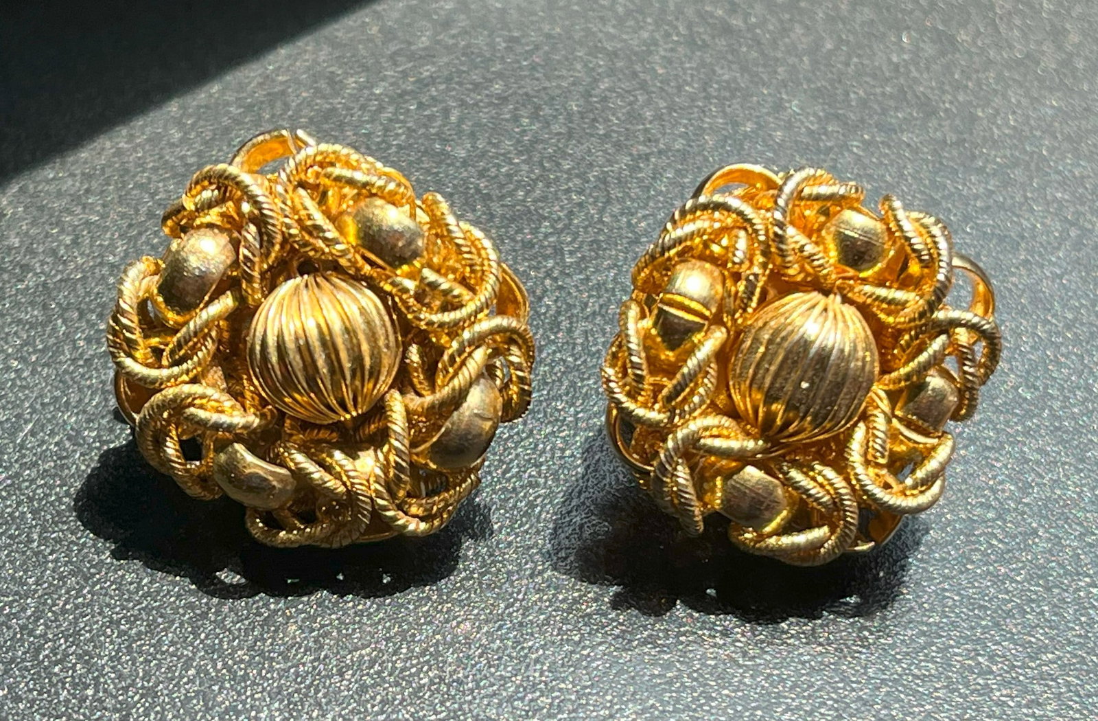 Pair of Gold Filled Earrings: Pair of Gold Filled Earrings