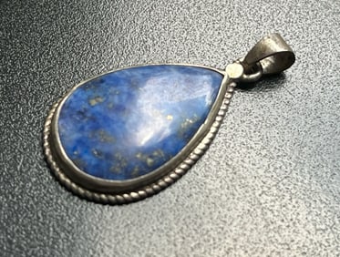 Vintage Lapis Pendant