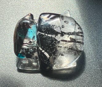 Vintage Glass Brooch Pin