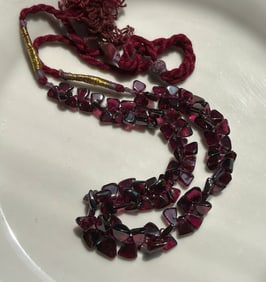 Vintage Garnet Necklace