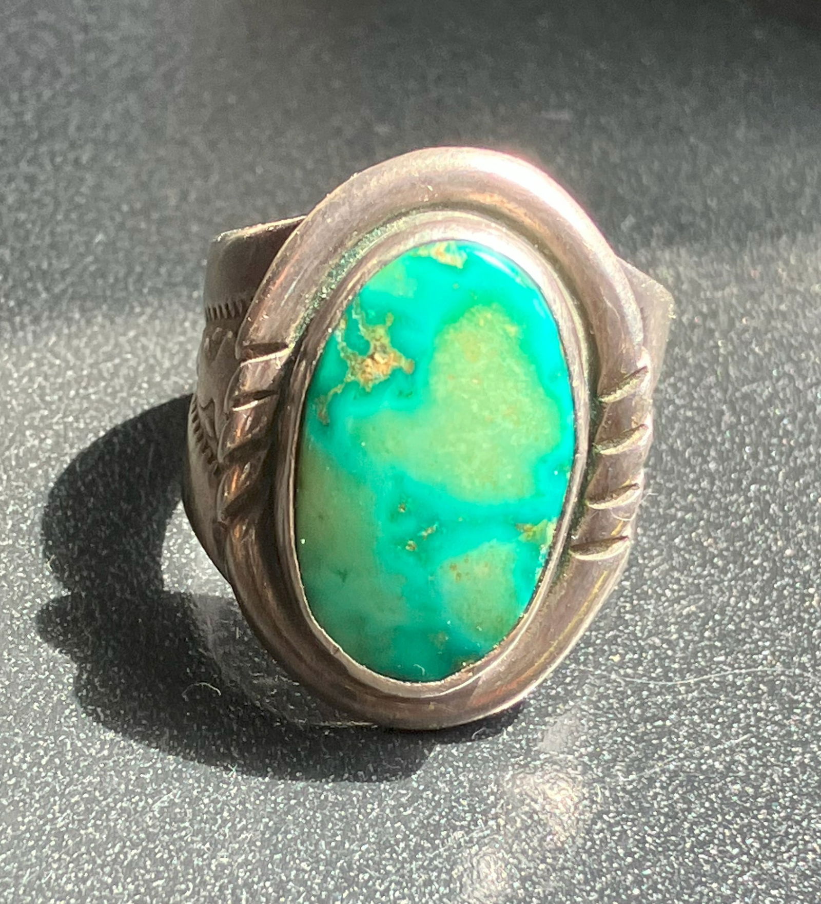 Vintage silver Turquoise ring (1 of 3)