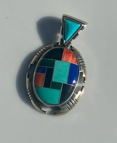 Vintage Signed Silver Pendant