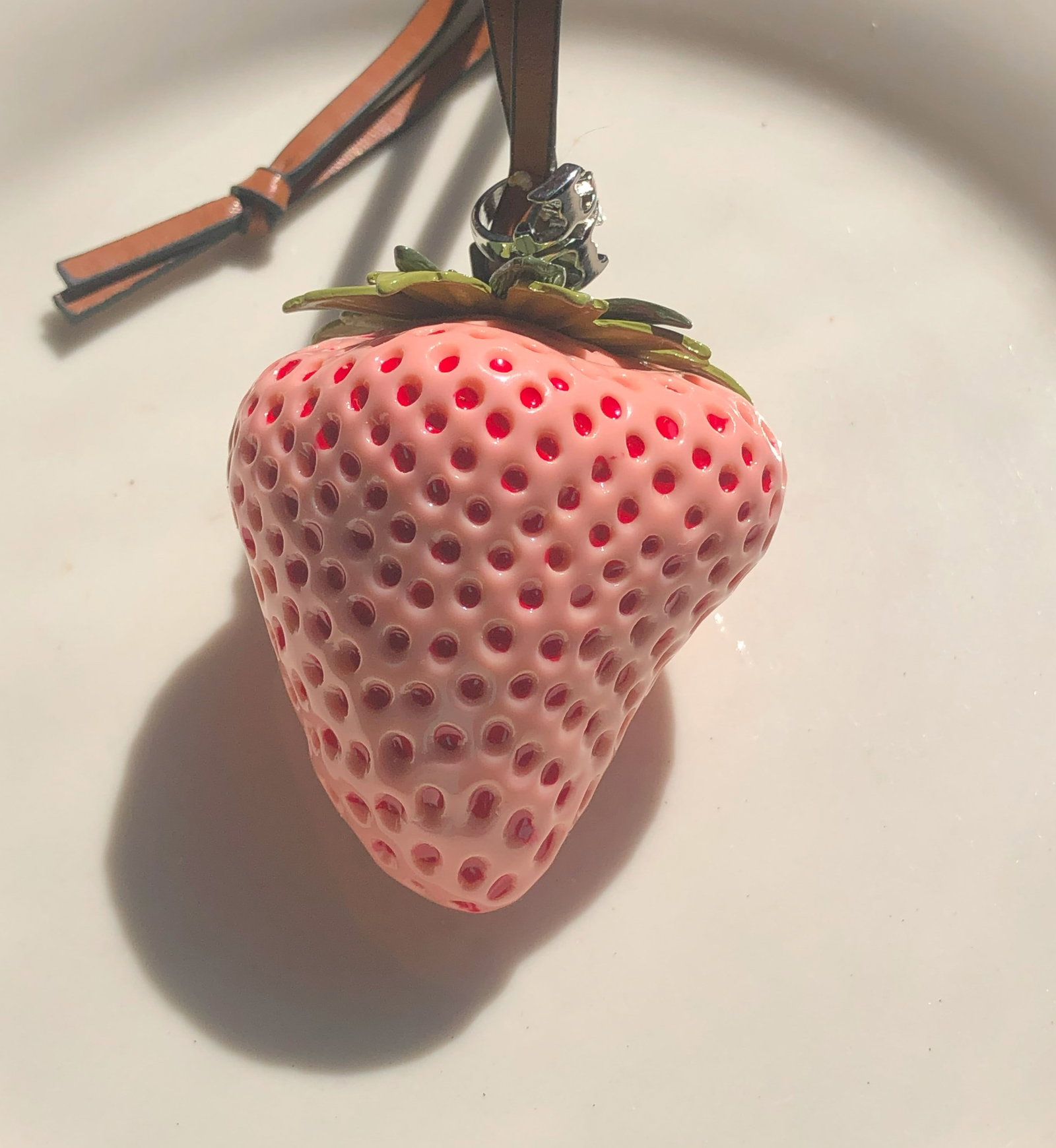 Strawberry Charm: Strawberry Charm, Size: 2"