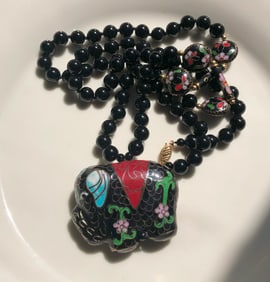 vintage cloisonne Necklace