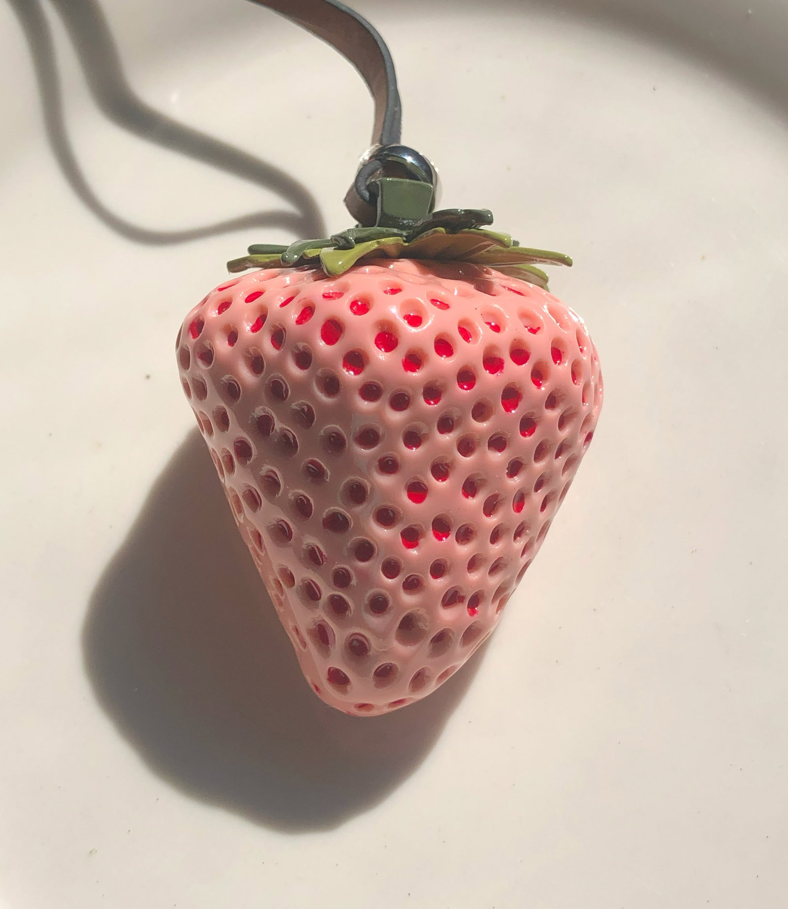 Strawberry Charm: Strawberry Charm, Size: 2"