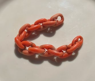 Antique Coral Chain