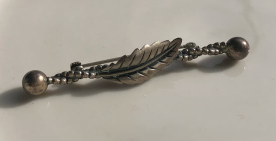 Vintage Silver Brooch Pin