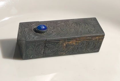 Vintage silver Lipstick holder