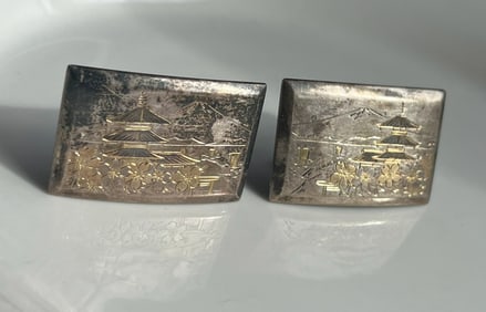 Pair of Silver Cuff Links