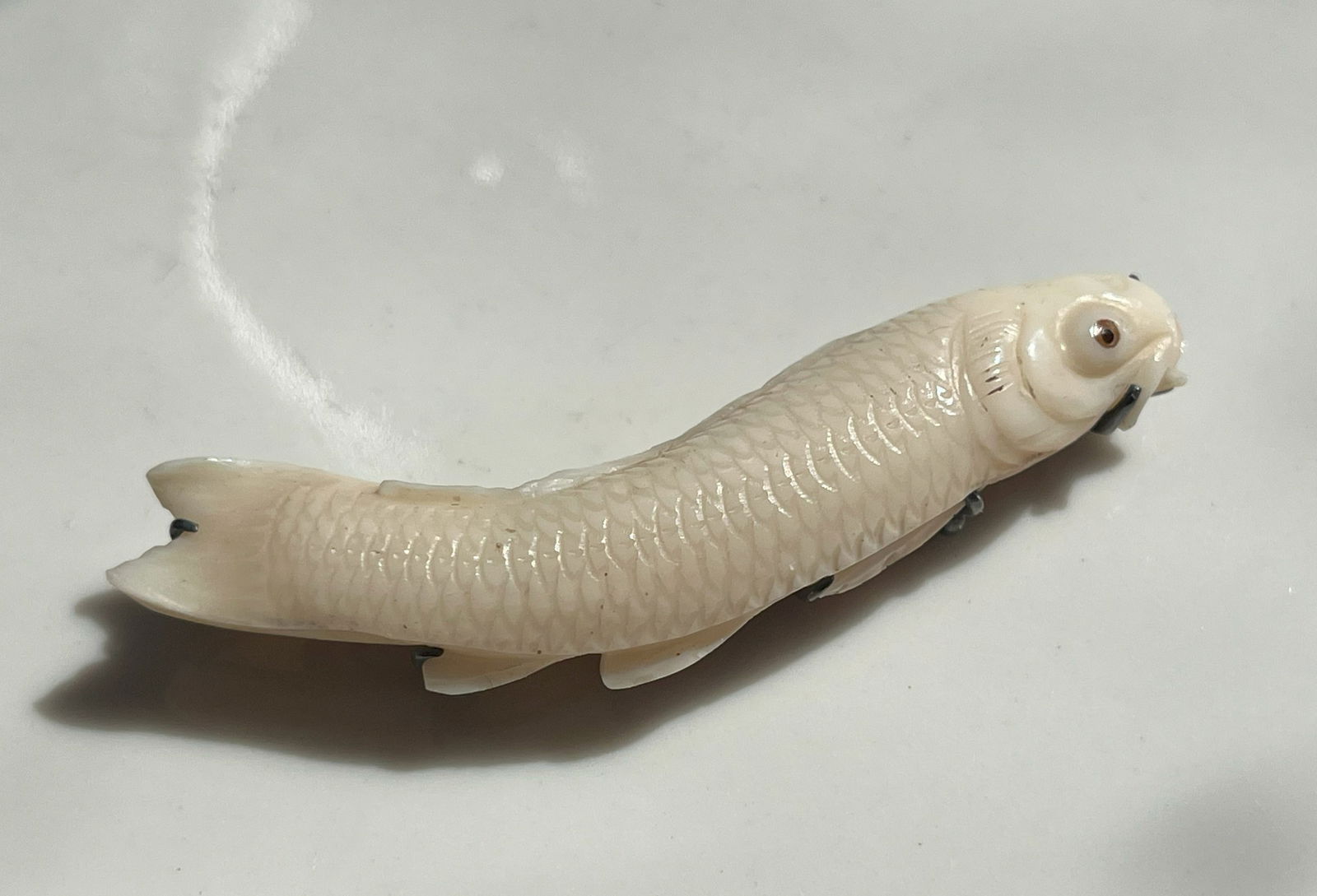 Antique Coral Fish Silver Piece