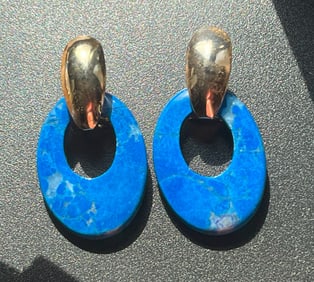 Pair of Lapis Earrings