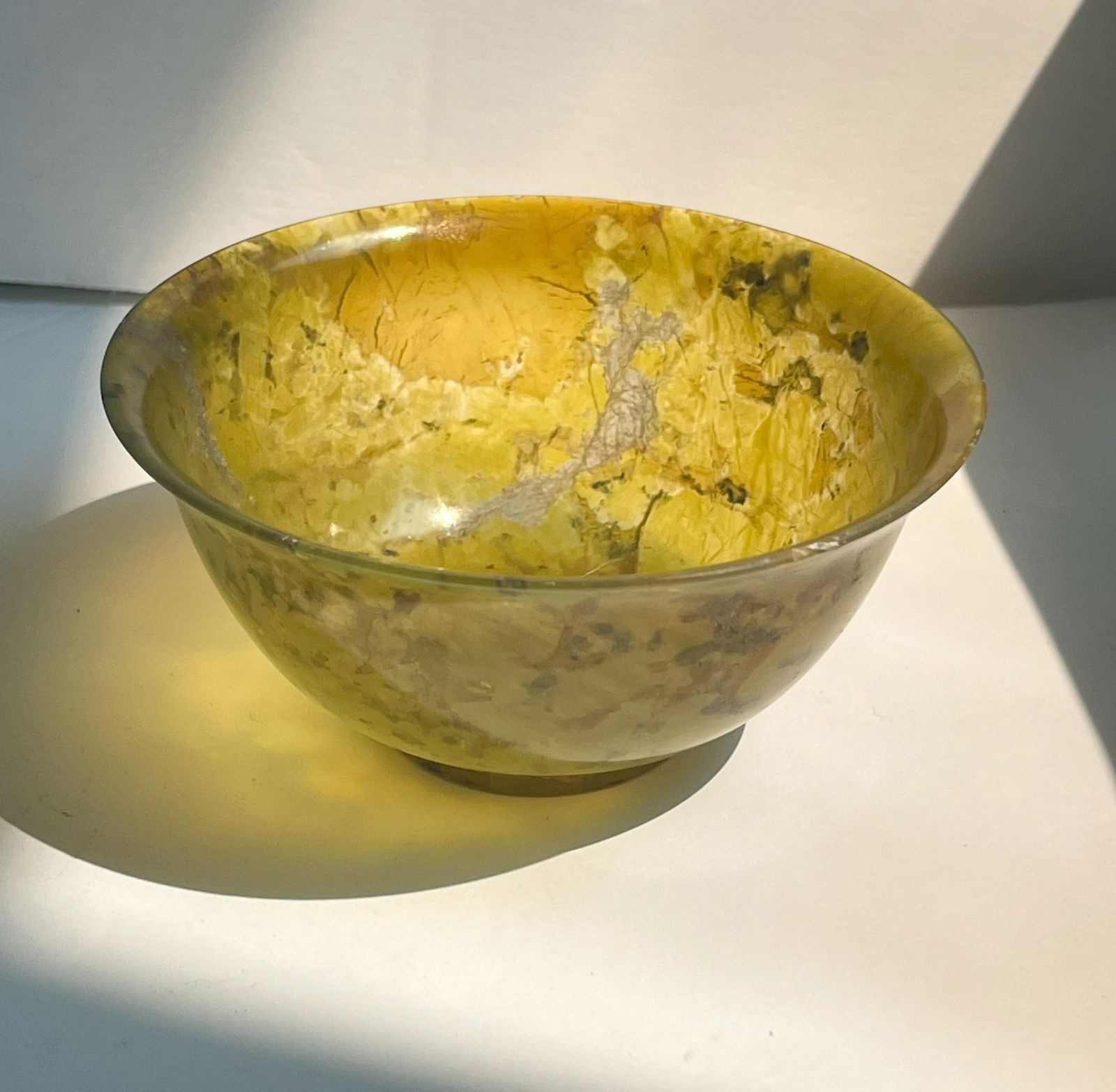 Vintage Jade Bowl: Vintage Jade Bowl, Diameter: 4"