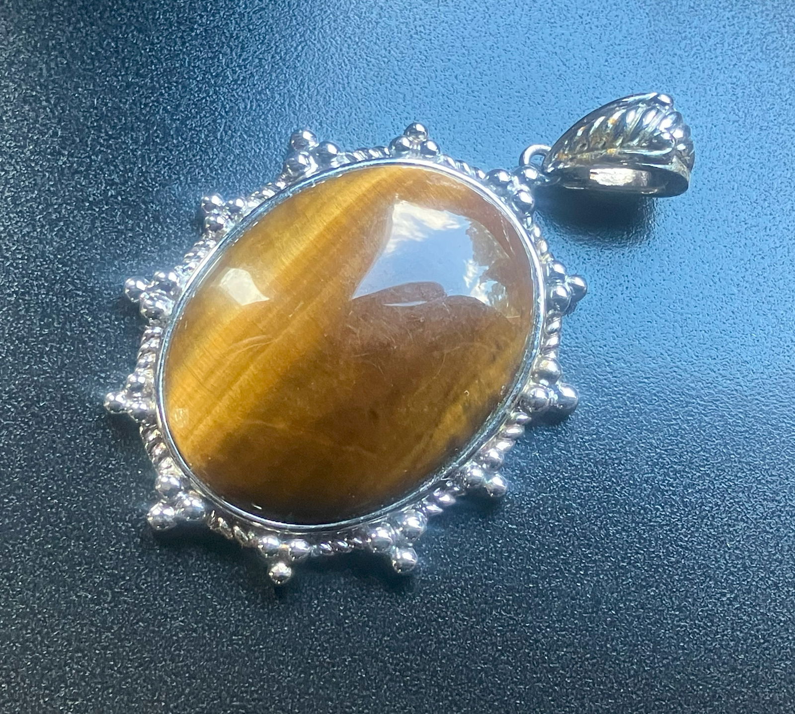 Tiger's Eye Silver Pendant (1 of 4)