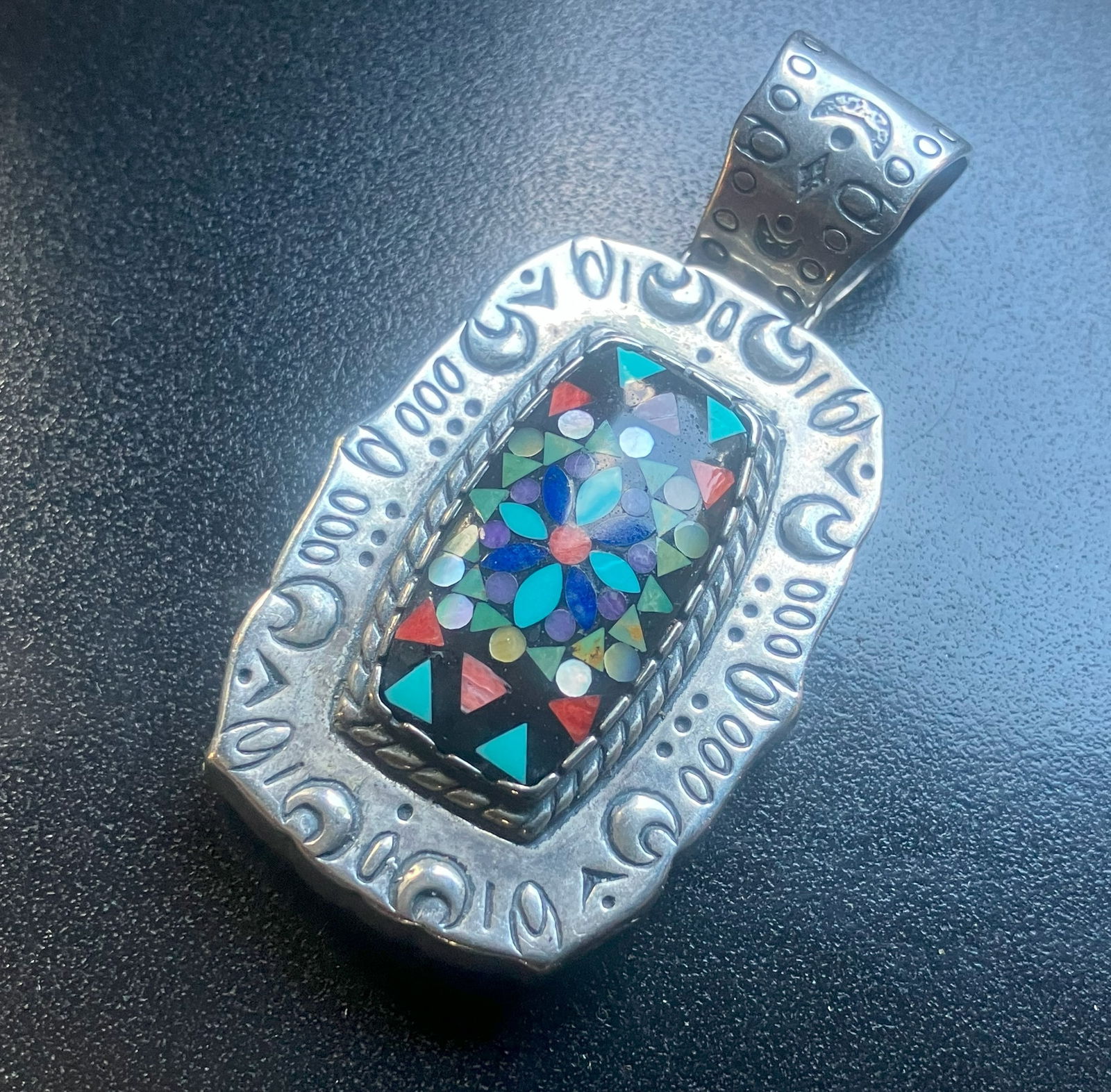 Mosaic Silver Pendant (1 of 4)