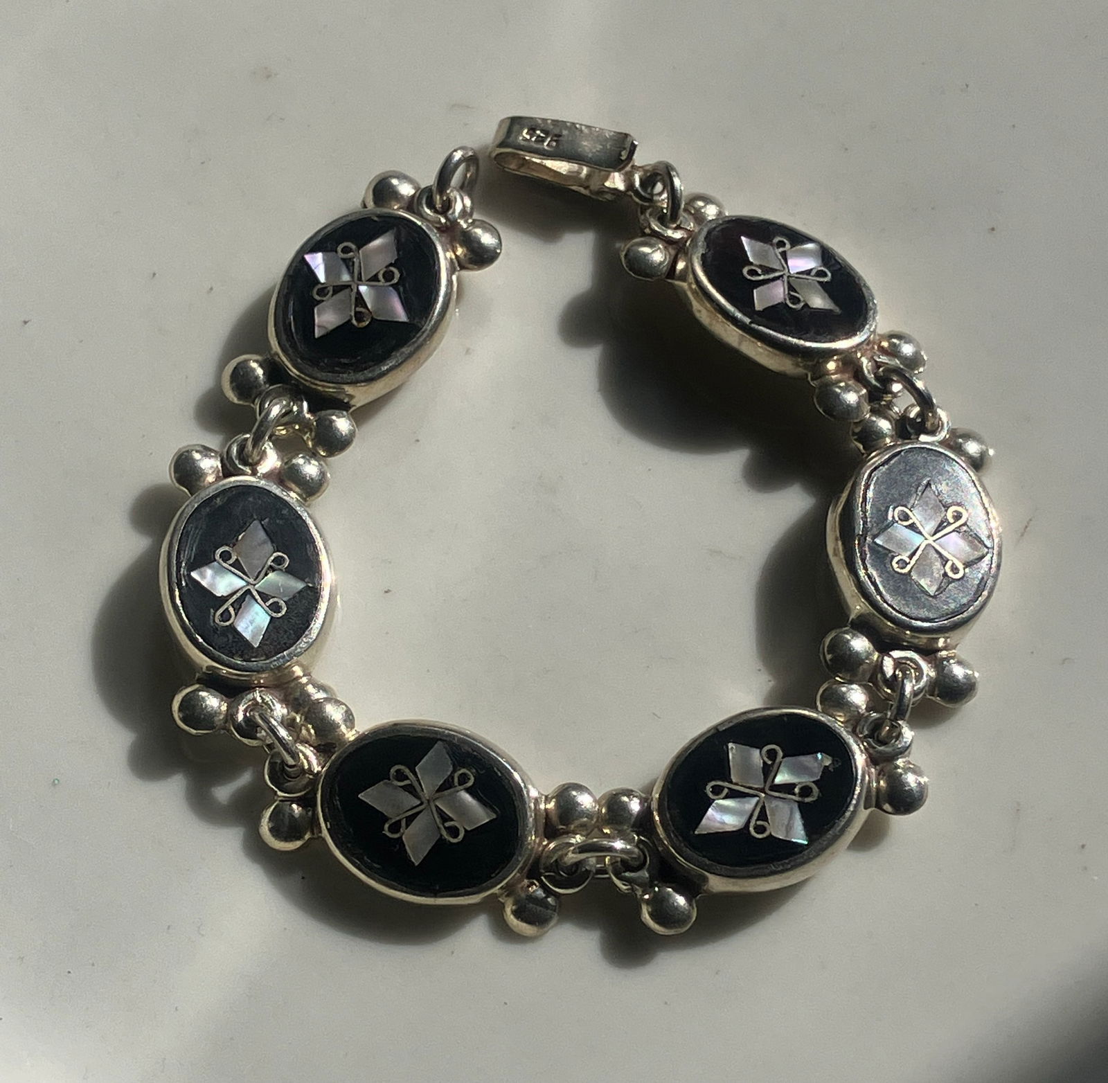 Silver Bracelet with Inlay (1 of 3)