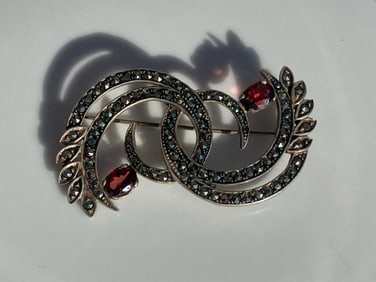 Vintage Silver Brooch Pin