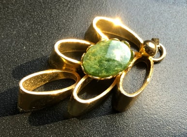 Vintage Green Jade Pendant