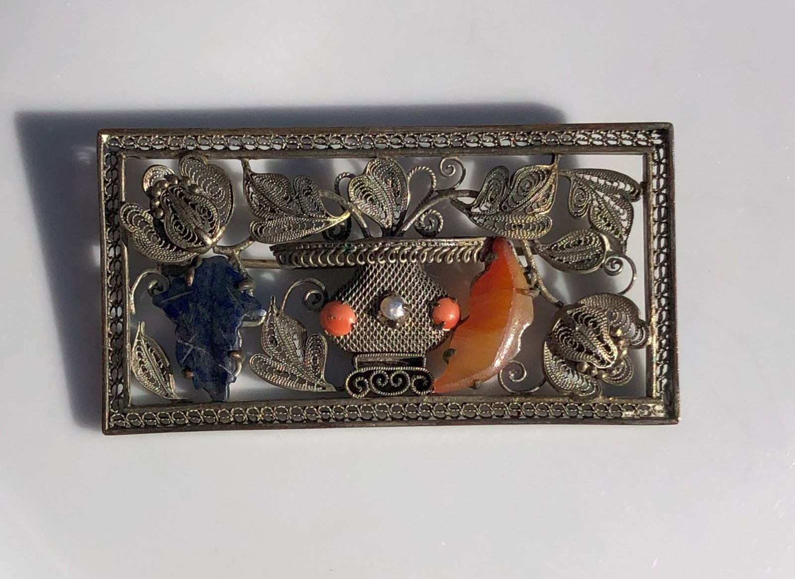Antique Chinese Silver Brooch Pin (1 of 4)