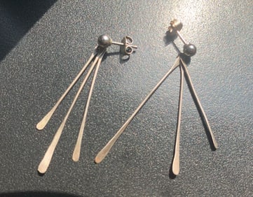 Pair of Silver Earrings