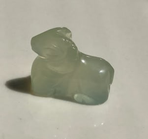 Vintage Carved Ram Statue