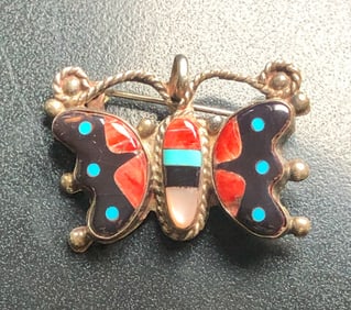 Vintage Silver Brooch Pin