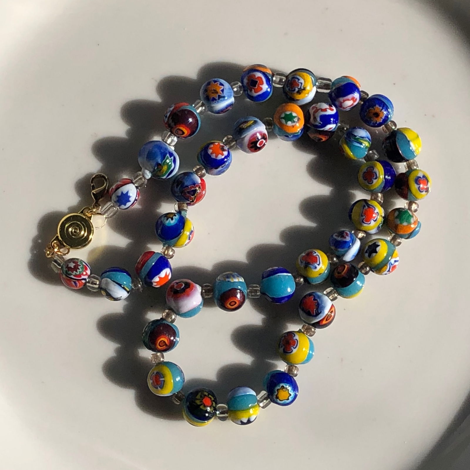 Vintage Glass Beads Necklace: Vintage Glass Beads Necklace