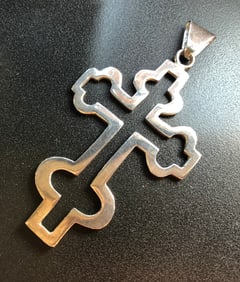 Vintage silver Cross Pendant